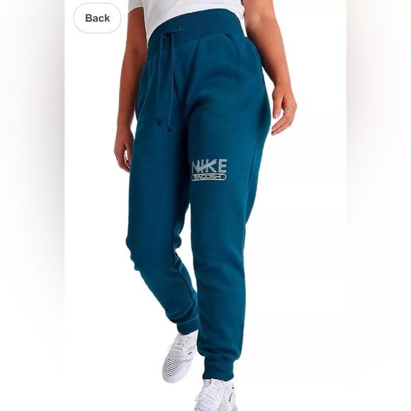 NWT Women’s Nike XLarge Swoosh Fleece Jogger Sweatpants DR5615-460  BLUE - Picture 7 of 7